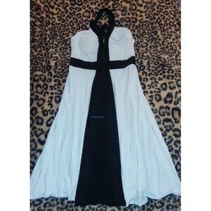 Jessica Howard Evenings Formal Dress Gown Prom Size 14 Comfortable  White Black